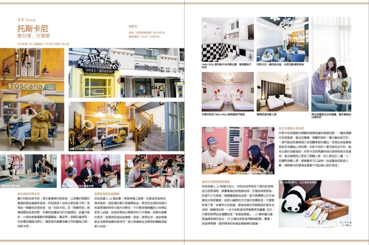 台東民宿托斯卡尼療癒館toscana Mary 親子寵物友善可包棟卡拉ok自動麻將 T'ai-tung Eksteriør bilde